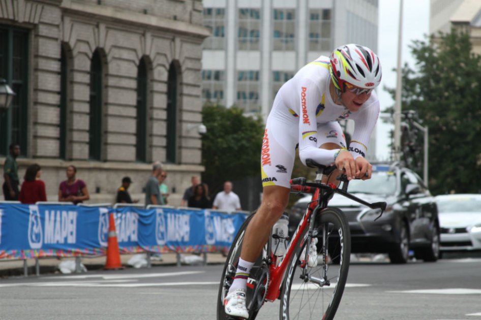 Julián Cardona terminó en la posición 16 de la CRI junior del Mundial de Ruta: Foto: Eder Garces, FCC