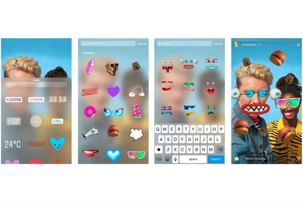 Instagram introduce una librería de GIF para las historias