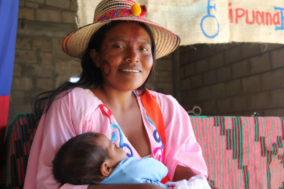 Uno de los enfoques en materia de seguridad alimentaria es la lactancia y primera infancia. Esta es una fotografía, tomada en La Guajira, que hace parte de la exposición ¿Qué nos une? / Cortesía: Programa Mundial de Alimentos. 