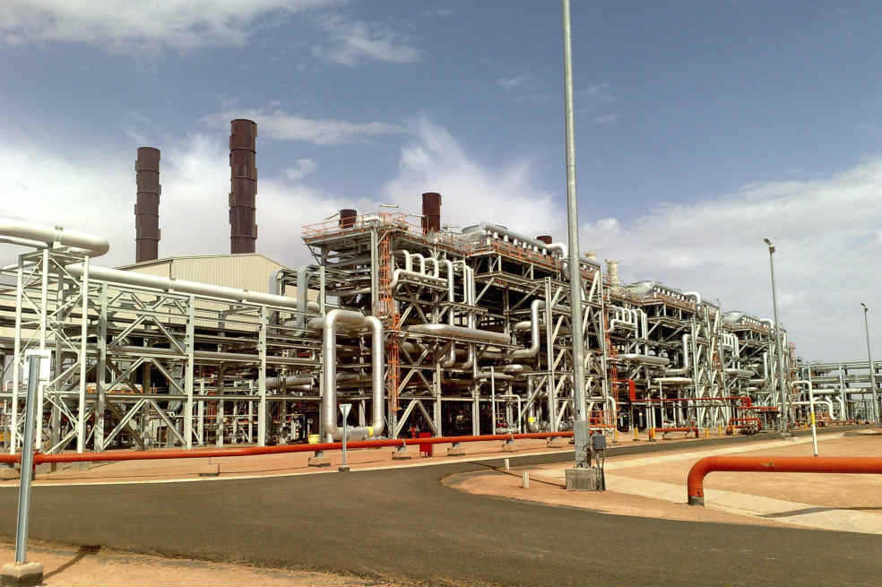 La planta de tratamiento de gas en In Amenas, en Argelia. / AFP