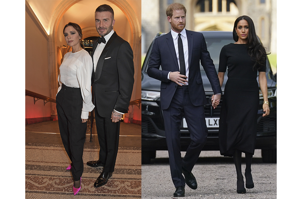 Meghan Markle y el príncipe Harry sospechaban de David y Victoria Beckham