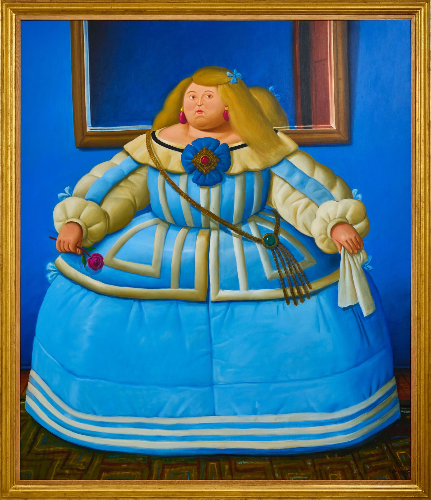 PEKÍN, 10/07/2025.- Vista de la obra 'Después de Velázquez' (2005), del artista colombiano, Fernando Botero, que forma parte de la muestra que el Museo de Guangdong, en la ciudad suroriental china de Cantón, inaugura este jueves, una exposición dedicada al artista colombiano Fernando Botero, cuya obra regresa a China por primera vez desde 2016, en el marco de una gira asiática que también incluirá paradas en Singapur y Corea del Sur. EFE/ Fundación Botero/SOLO USO EDITORIAL/SOLO DISPONIBLE PARA ILUSTRAR LA NOTICIA QUE ACOMPAÑA (CRÉDITO OBLIGATORIO)
