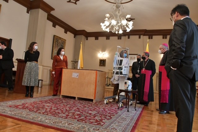 Donación del papa Francisco a Colombia.