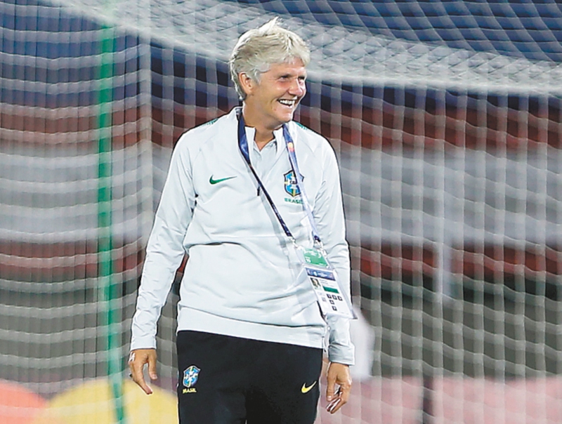 Pia Sundhage, entrenadora de la selección de Brasil Femenina.