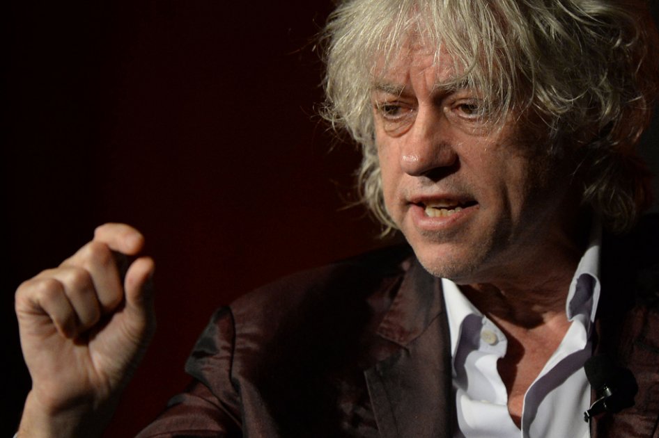 El cantante irlandés Bob Geldof.