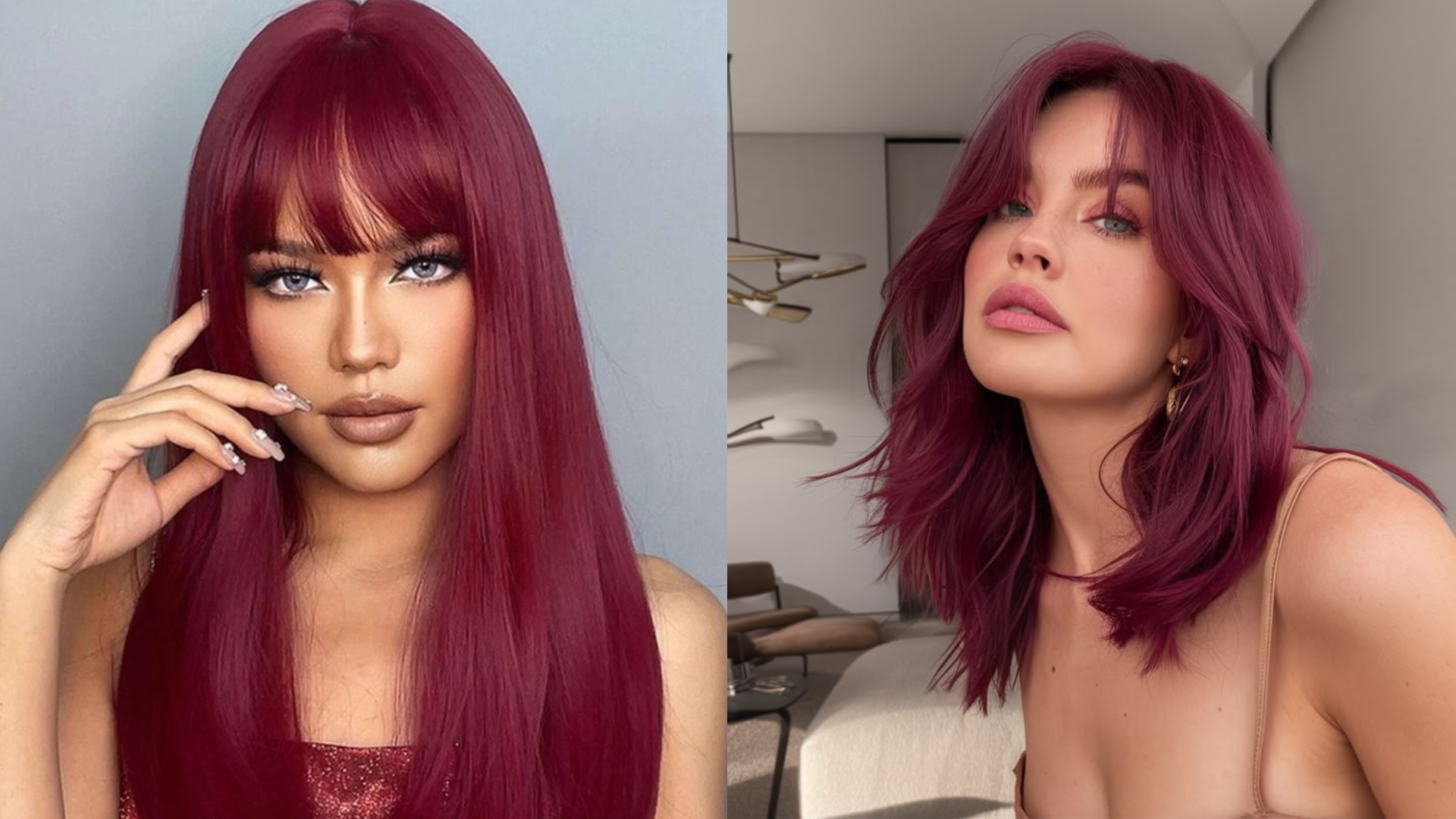 Color borgoña en el cabello: ¿cómo lograrlo y qué cuidados tener con este tono?