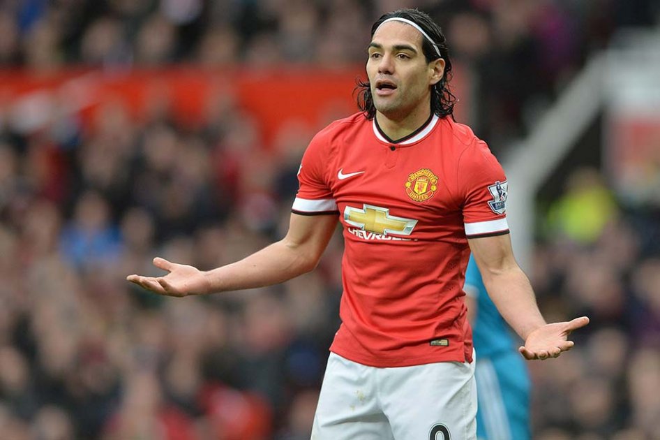 Falcao García, delantero del Manchester United. Foto: AFP