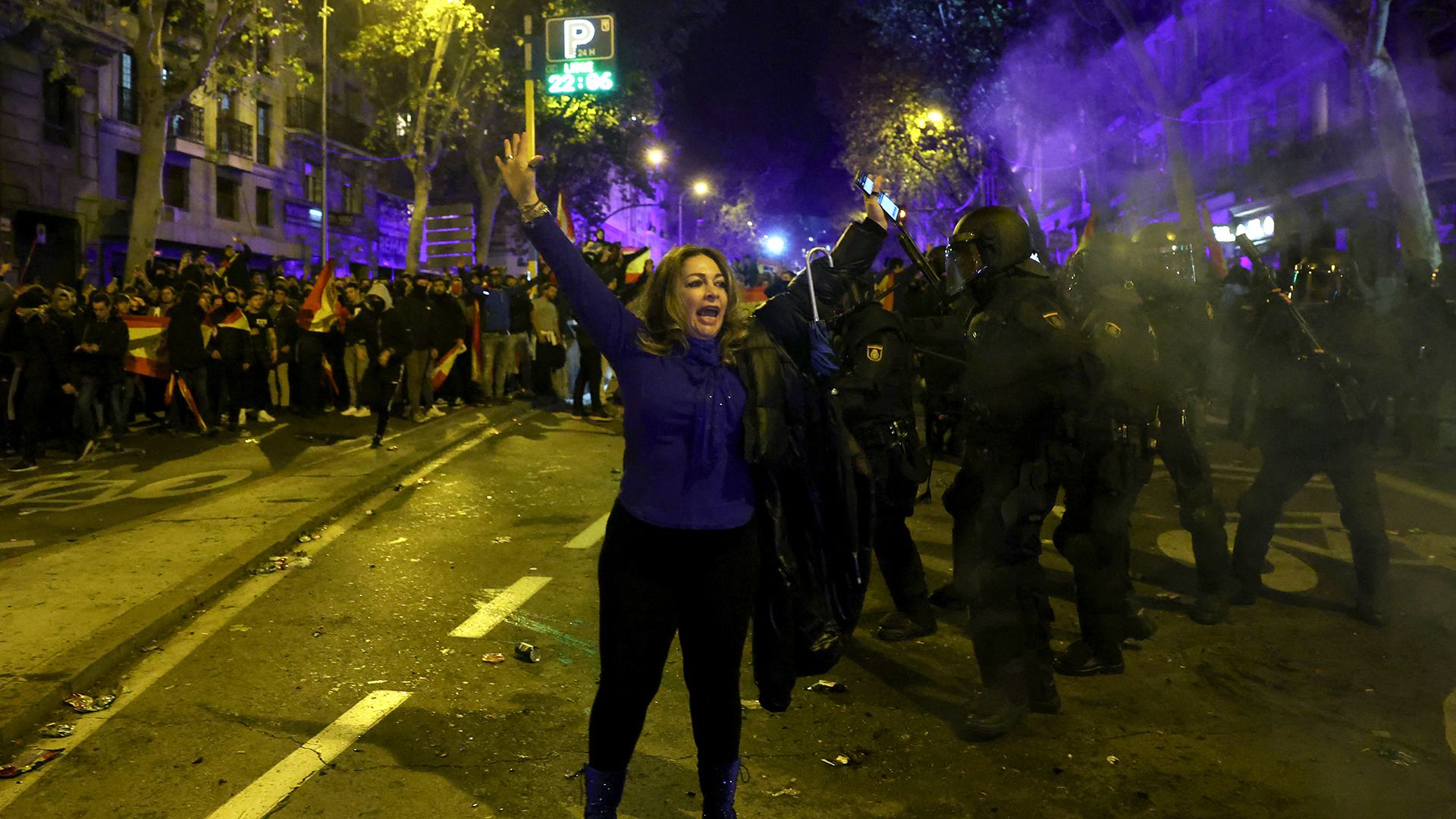 Madrid: extrema derecha protesta contra la amnistía a independentistas catalanes
