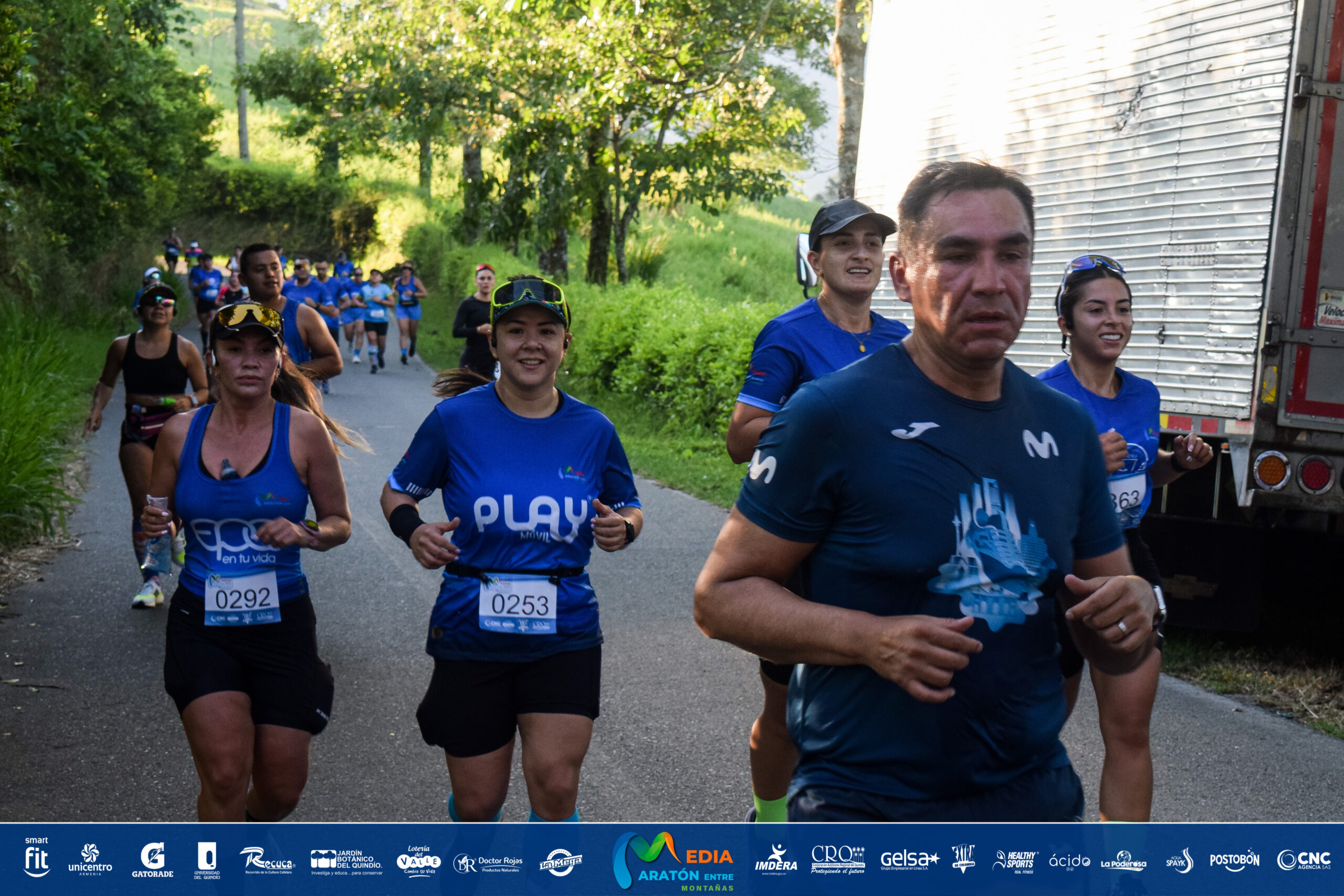 Media Maratón Entre Montañas: mapa de los 10K y 21K en el Valle del Cocora