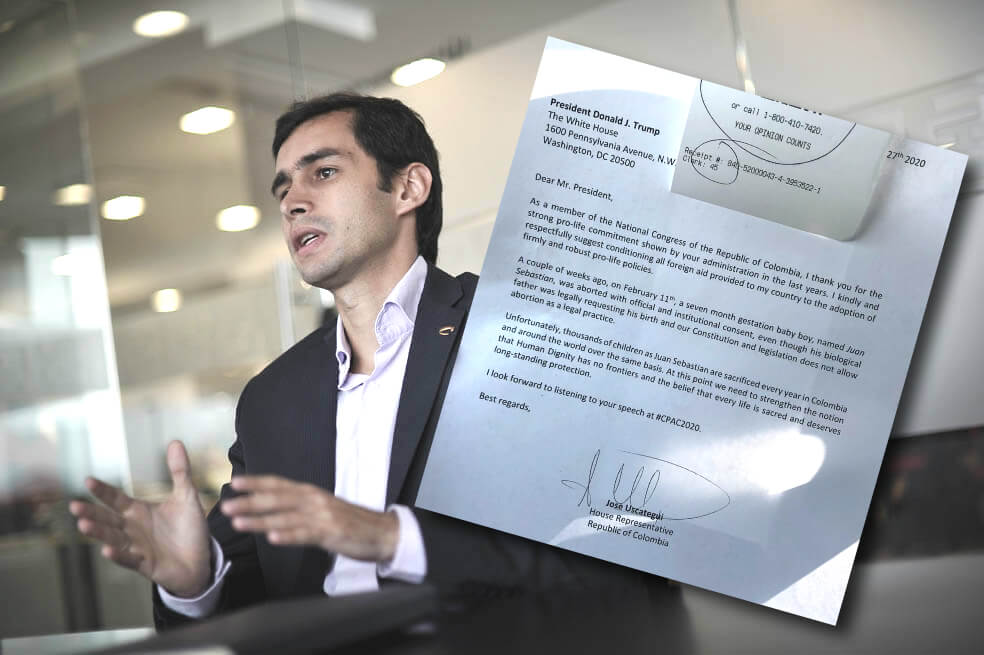 Representante Uscátegui se fue a quejar con Donald Trump por aborto de siete meses