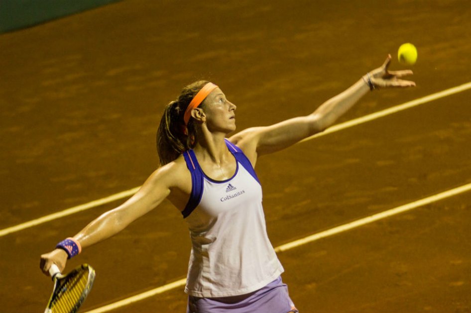 Mariana Duque avanzó a segunda ronda del Seguros Bolivar Open. Foto: Prensa Seguros Bolívar Open de Medellín
