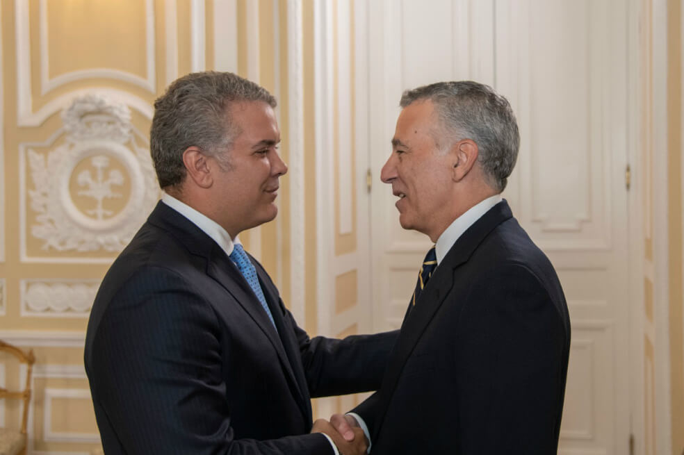Embajador Goldberg le entregó sus credenciales al presidente Duque