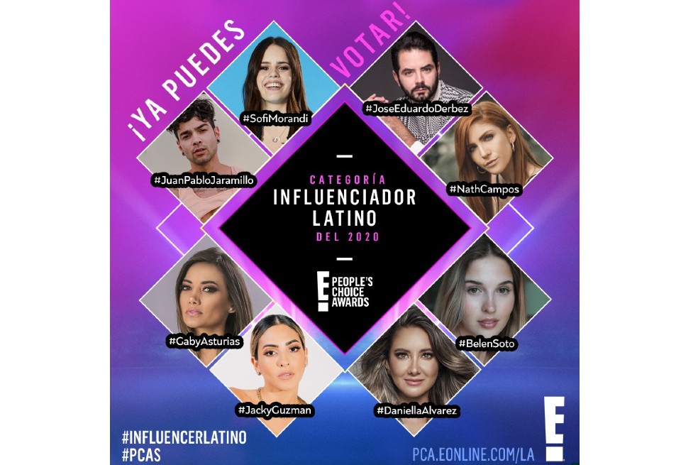 Daniella Alvarez y Juan Pablo Jaramillo, nominados al E! People’s Choice Awards 2020