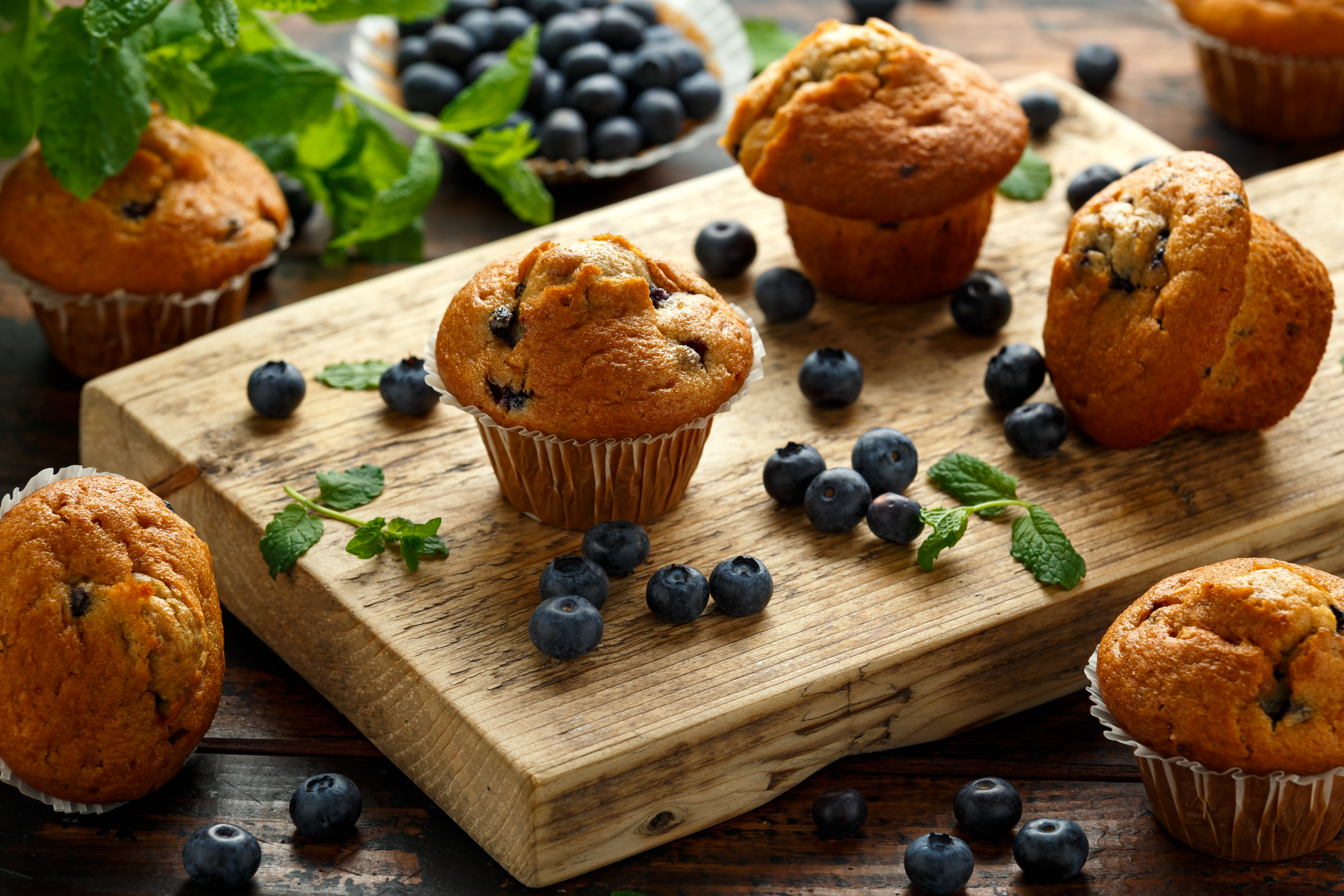Muffins de arándanos