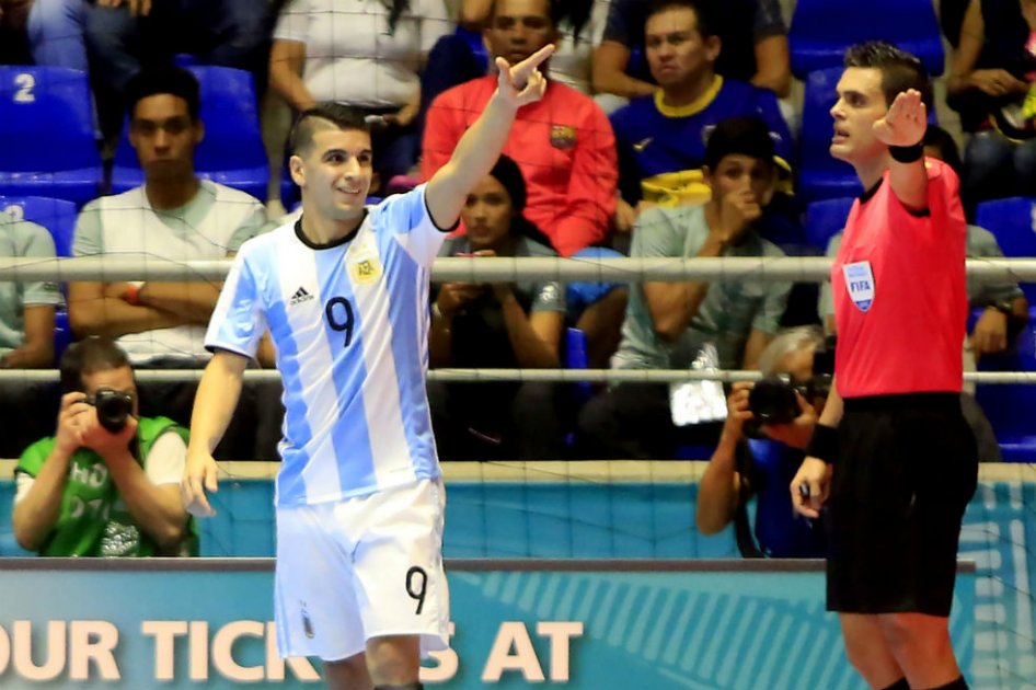 La selección de Argentina logró su segunda victoria en el Mundial de Futsal. Foto: EFE