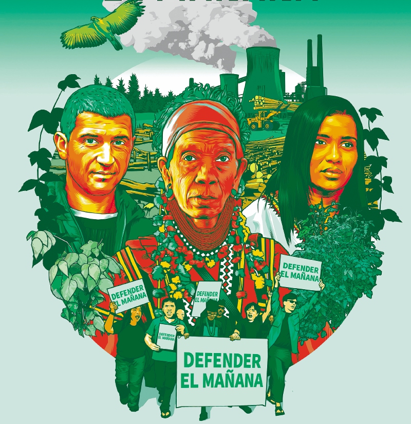La falsa disyuntiva entre protección ambiental y proyectos de desarrollo es una vieja idea que no responde a la realidad ni a las tendencias globales. / Ilustración: Benjamin Wachenje - Global Witness
