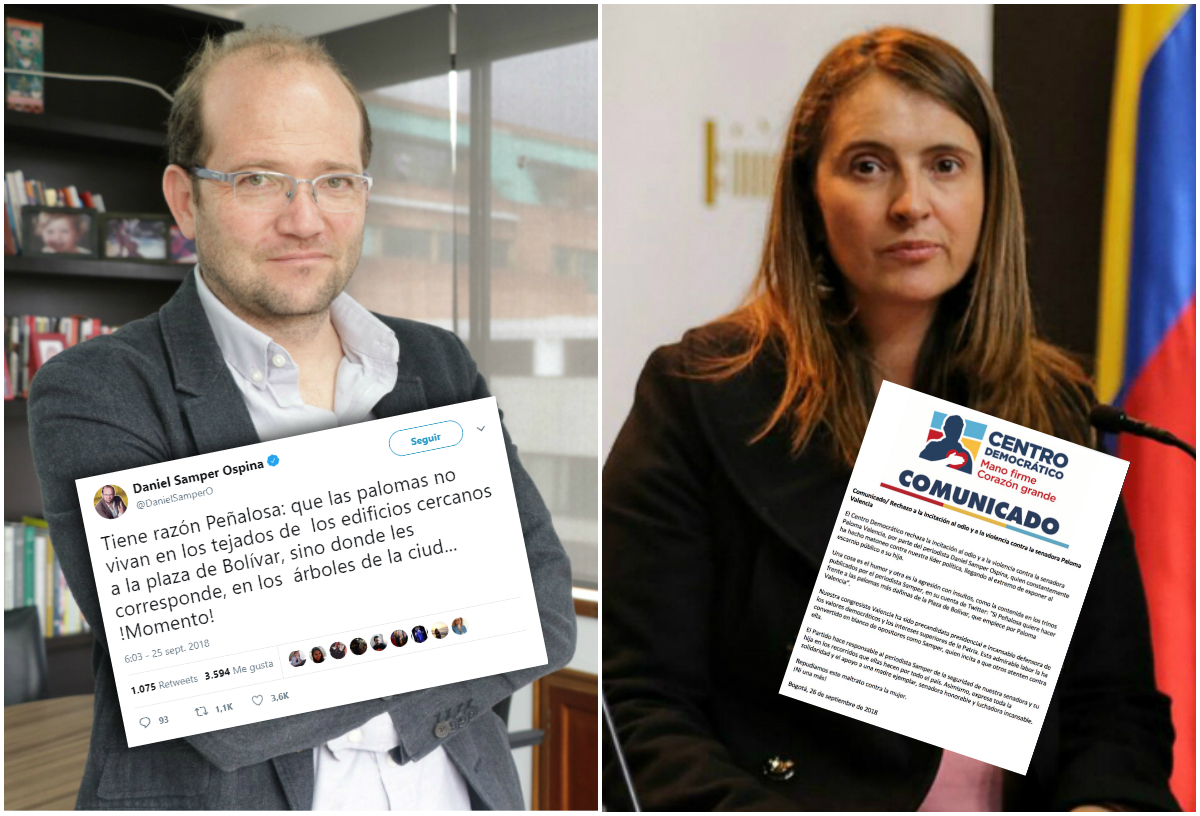 El periodista Daniel Smaper y la senadora Paloma Valencia han sostenido una dura confrontación pública.