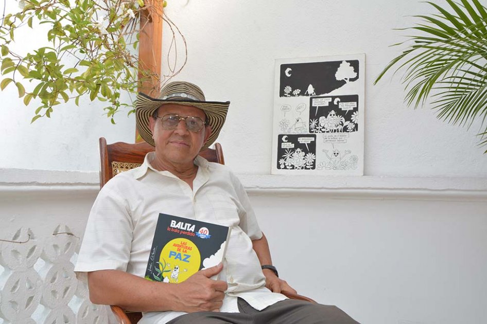 León Octavio Osorno, aunque nació en el municipio de Anzá, Antioquia, lleva 48 años viviendo en Cali, ciudad en la que nació la historieta. / Rodrigo Valencia