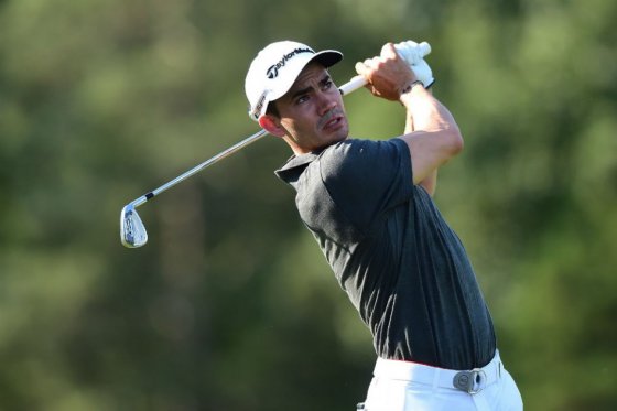 Camilo Villegas, único líder del Northern Trust Open