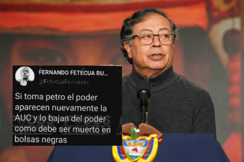 Declaran culpable a hombre que amenazó de muerte a Petro en redes sociales en 2021