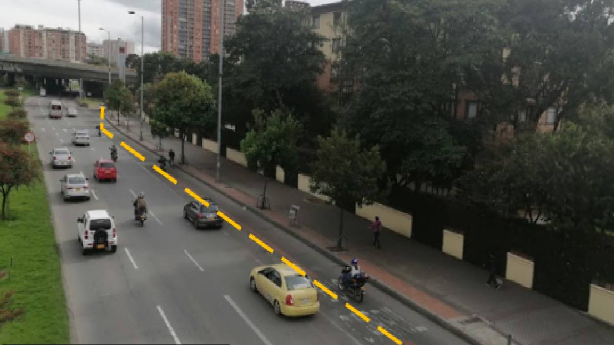 Conozca cómo funcionará el piloto de ciclorruta en vía del norte de Bogotá