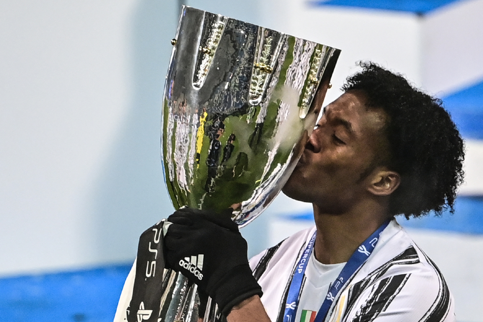 Cuadrado, campeón con la Juventus de la Supercopa de Italia