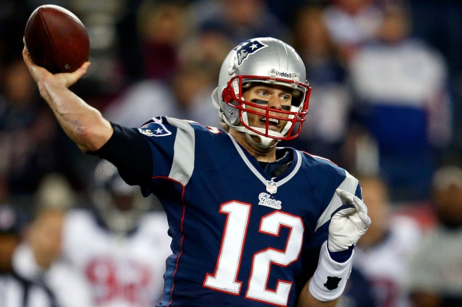 Tom Brady, mariscal de campo de los Patriots.//AFP