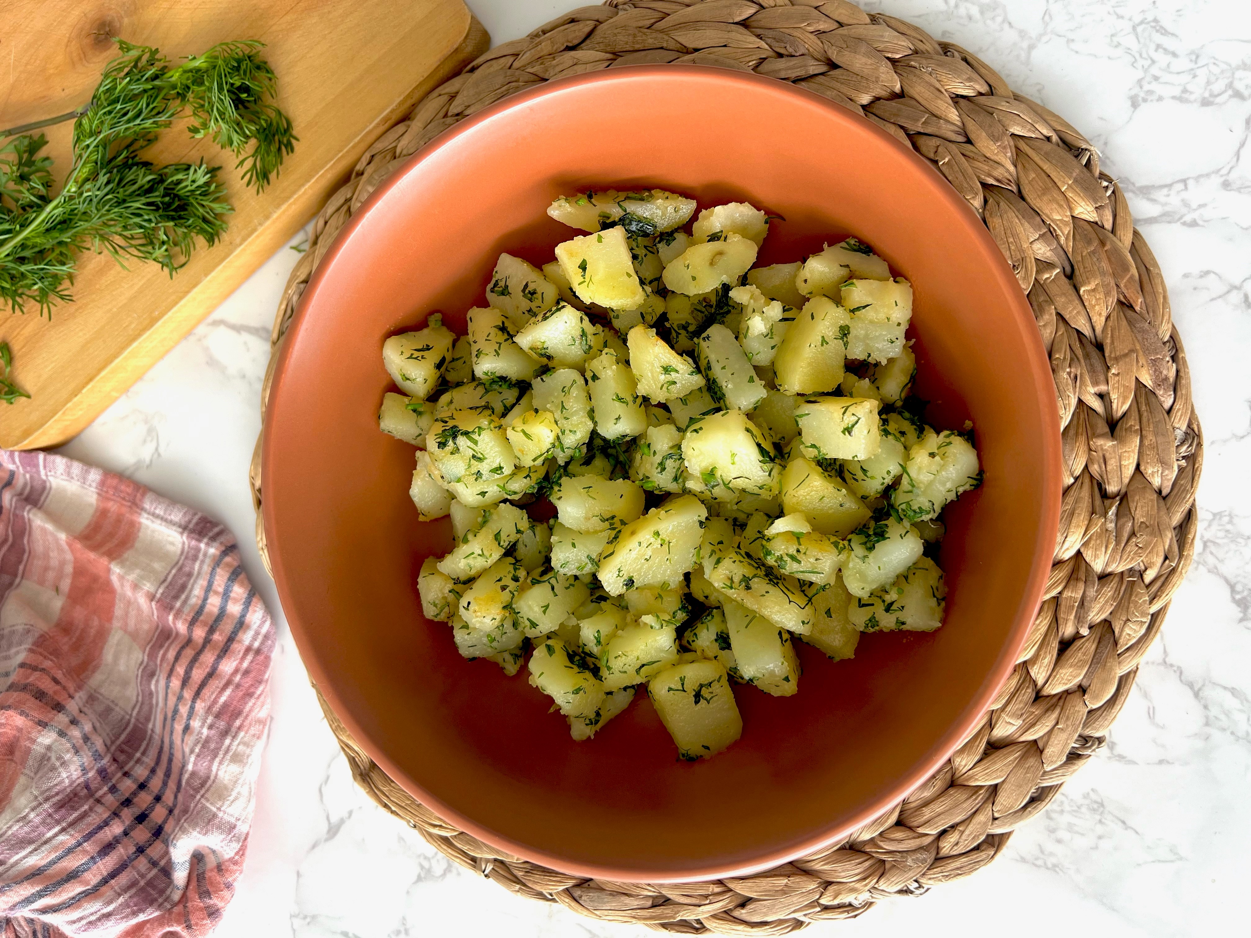 Paso a paso para preparar papas al cilantro