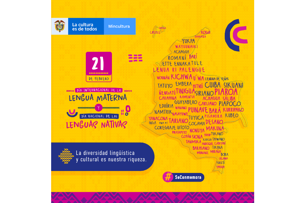 Día Internacional de la Lengua Materna, así será la celebración por parte de Mincultura