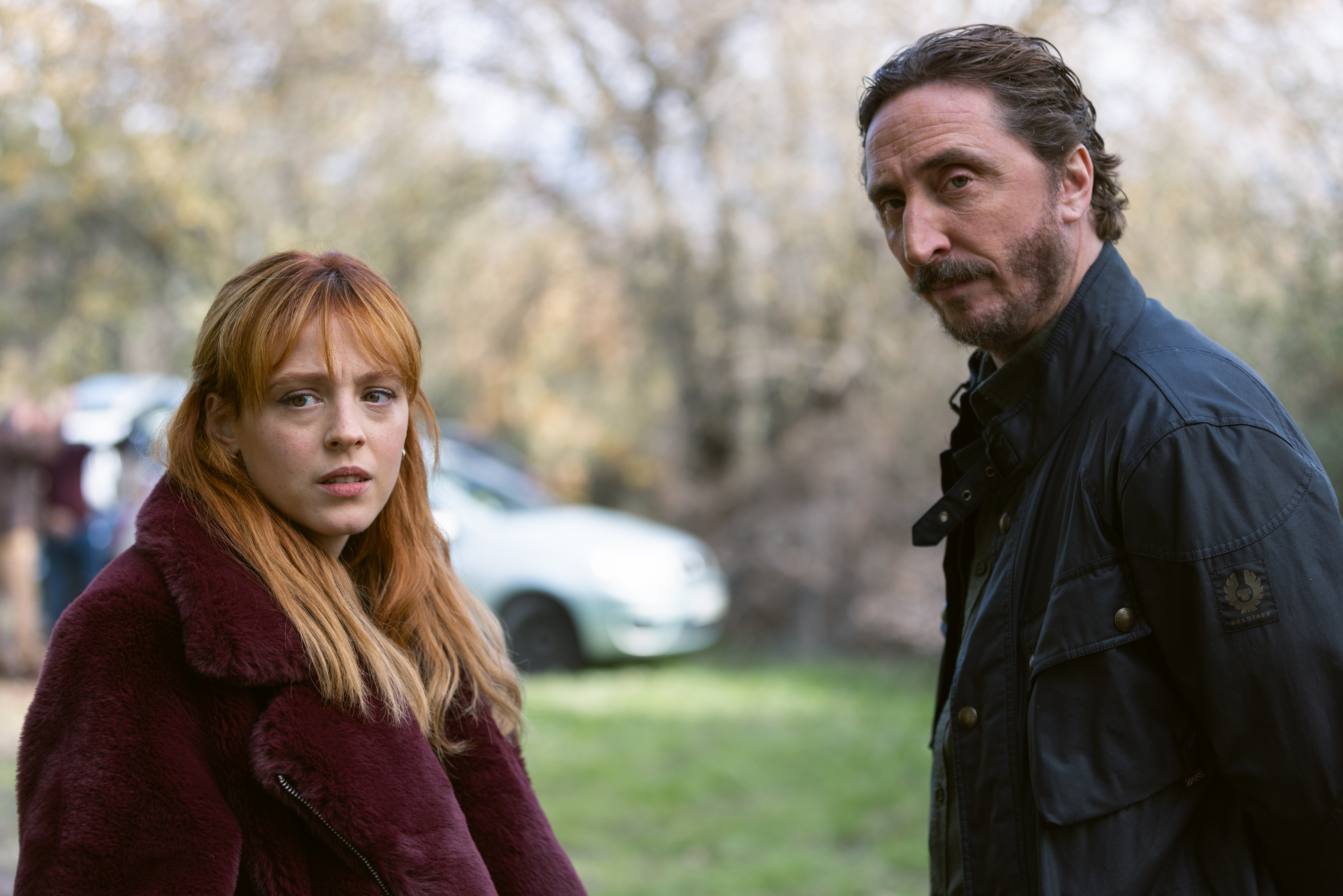 CUCO DE CRISTAL. Catalina Sopelana as Clara, Iván Massagué as Rafael in episode 01 of CUCO DE CRISTAL. Cr. Julio Vergne/Netflix © 2024