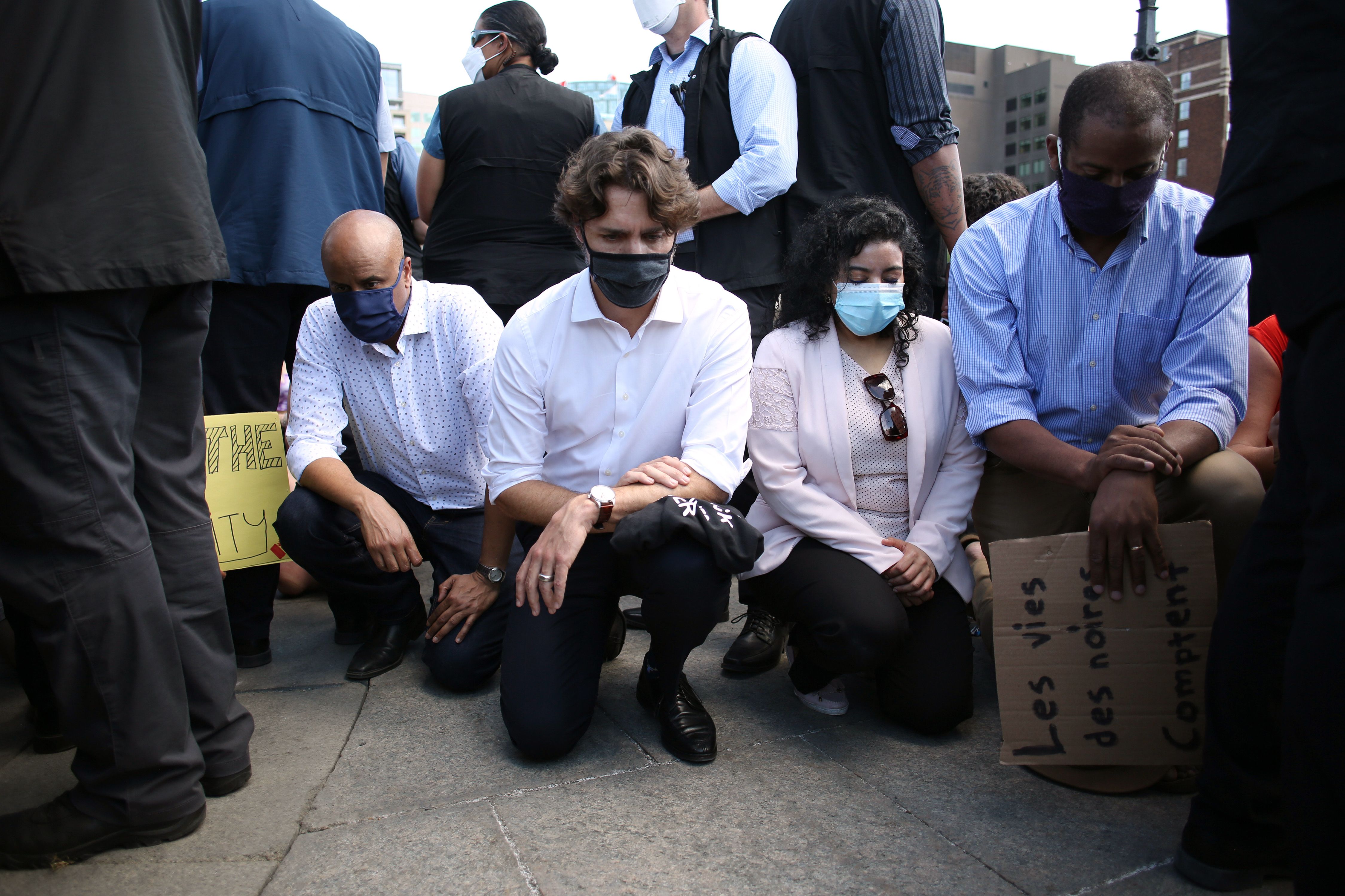 Trudeau se une a las protestas contra el racismo