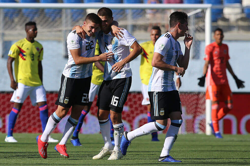 Colombia perdió con Argentina en el Suramericano Sub 20