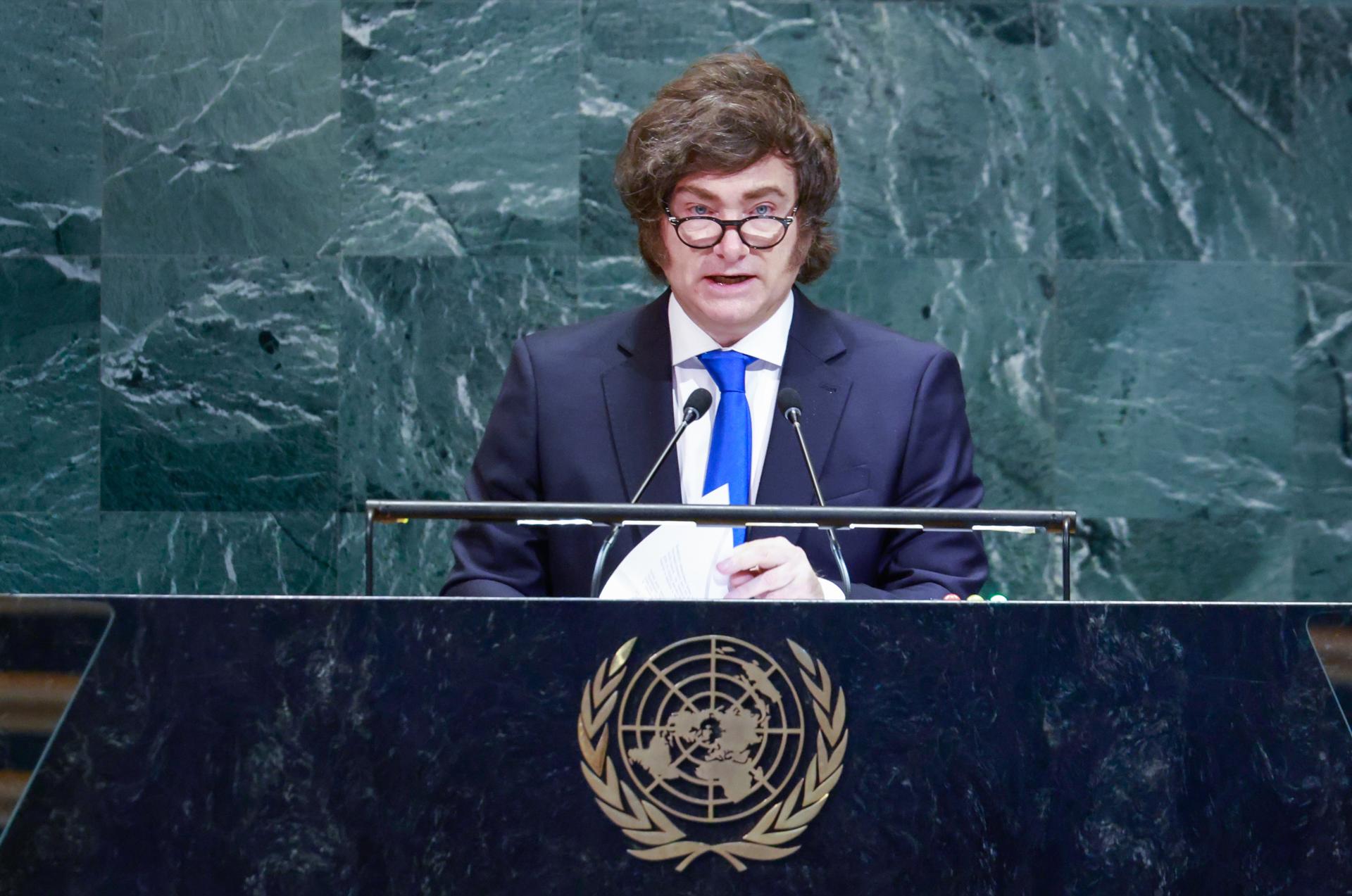 Milei se despacha contra la ONU y elogia a Trump por su manejo de la migración