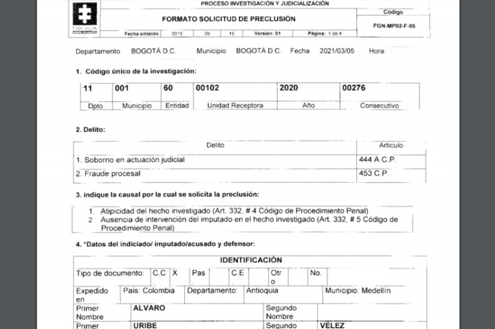 Preclusión Uribe