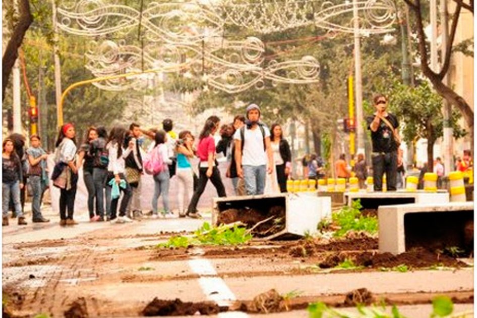 Tras marchas en Bogotá, 71 personas fueron detenidas