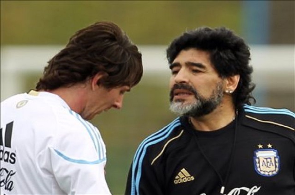 Maradona a Messi: «¿Sos argentino o sueco?»