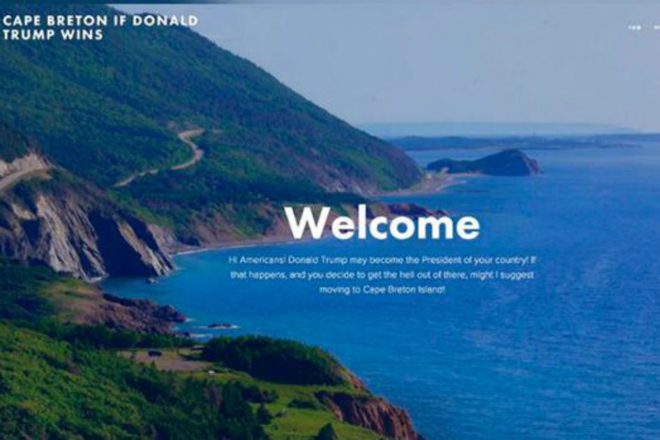 La primera oferta que realizaron los pobladores de la isla, a manera de broma, fue ofrecer sus tierras a los estadounidenses que quisieran abandonar su país si Trump era elegido presidente. / Cape Breton Island