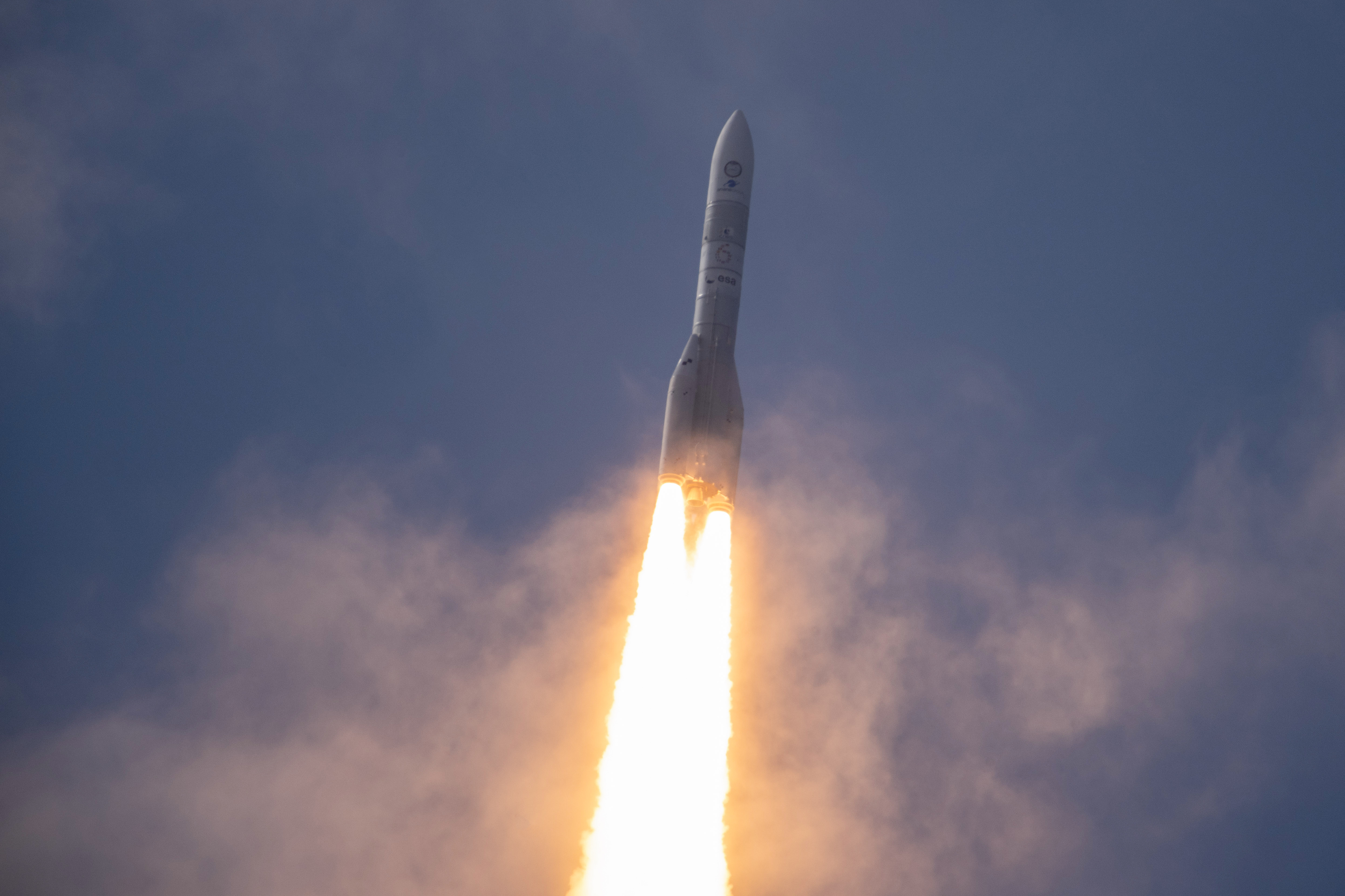 Ariane 6: el cohete europeo fue lanzado, pero sufrió una falla al final del vuelo