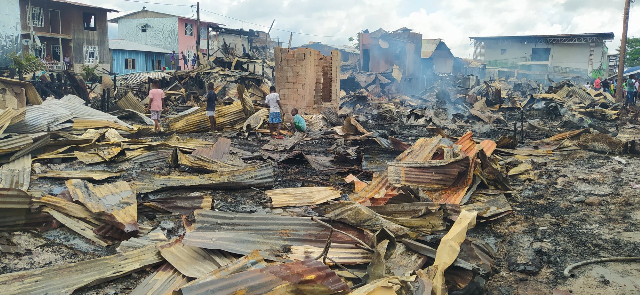 Así quedo Riosucio después de voraz incendio