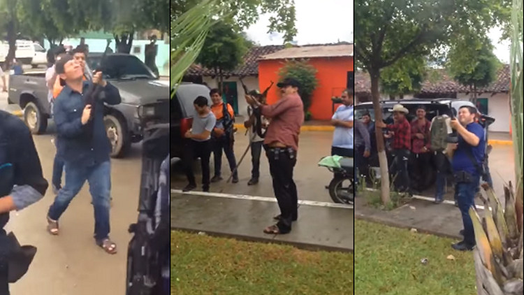 Exguerrilleros de las Farc disparando al aire en Antioquia, otra mentira viral