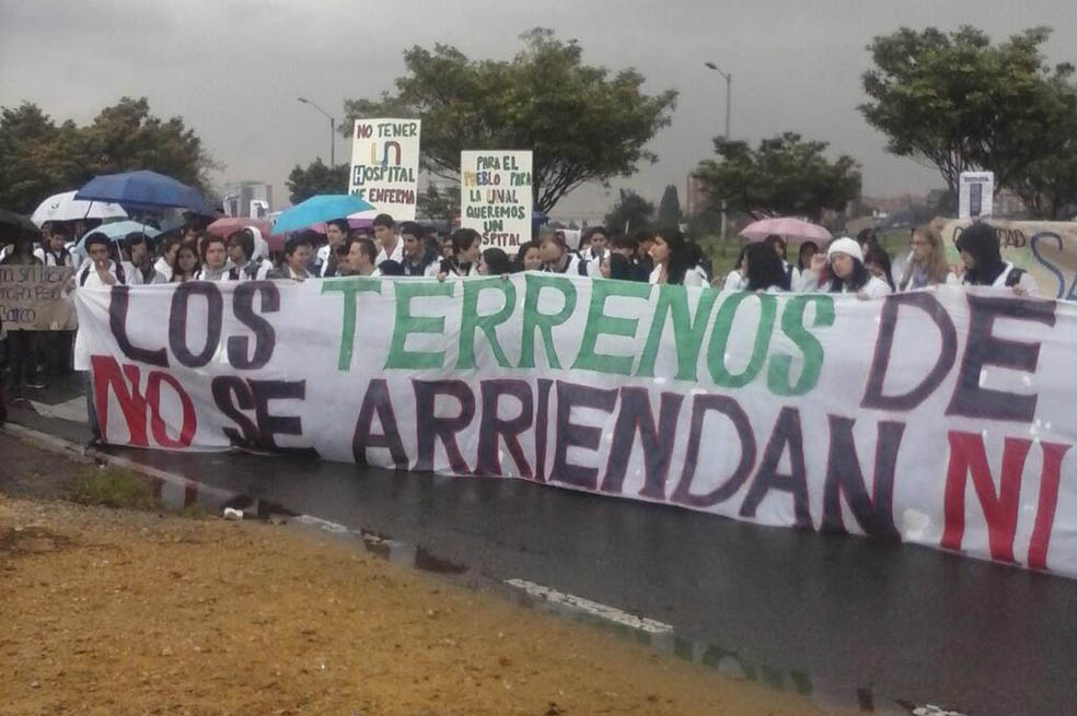 Estudiantes de la Unal contra el POT de Petro