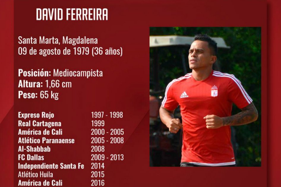 David Ferreira regresa oficialmente al América de Cali