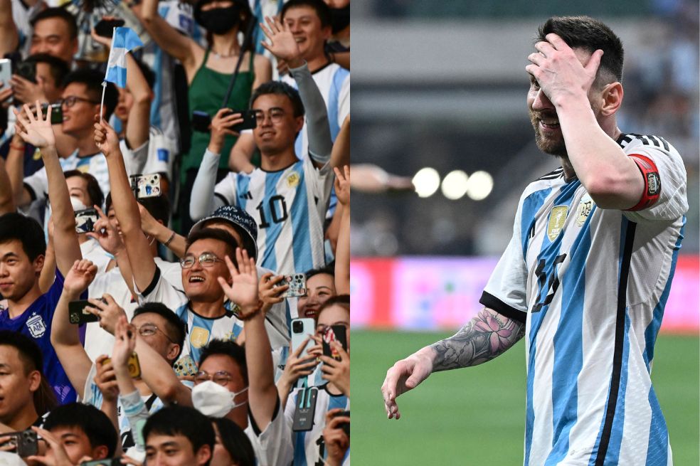 En imágenes: Messi desató la locura en China por su partido en Beijing