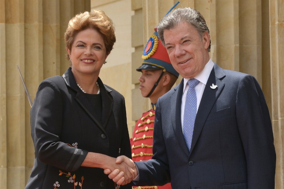 Dilma Rousseff llegó a la Casa de Nariño