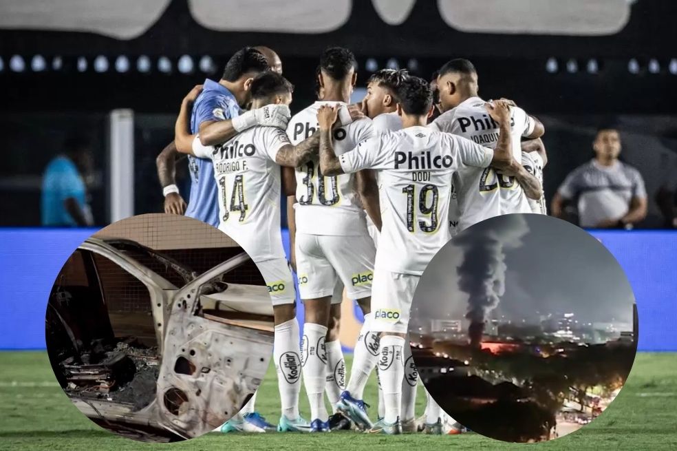 Video: descenso de Santos originó graves disturbios e incendios en Brasil