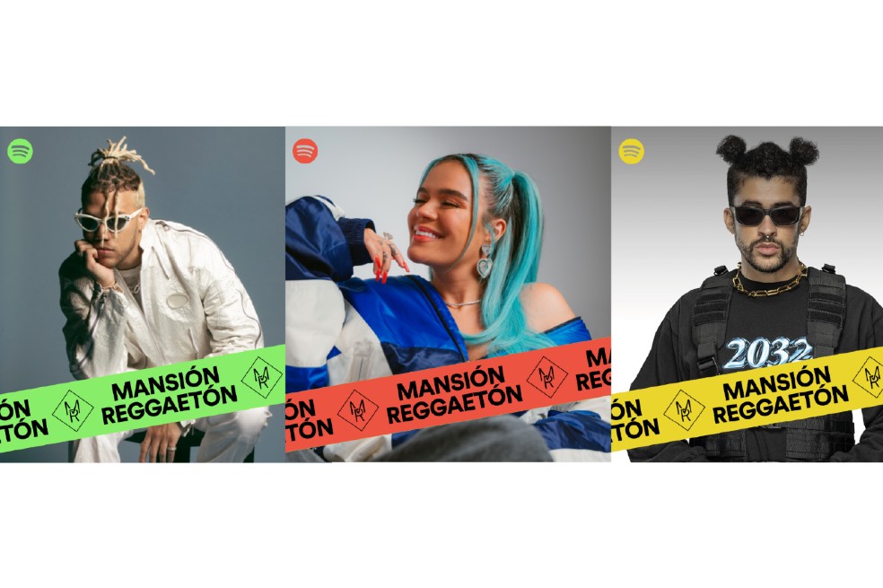 Spotify presenta la nueva identidad de marca de su playlist Mansión Reguetón