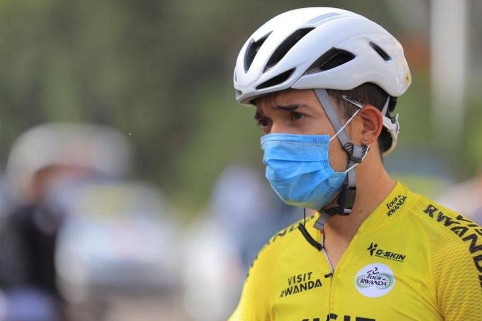 Bryan Sánchez, líder de la general en la tercera etapa del Tour de Ruanda