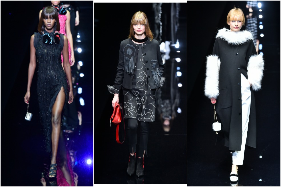 Armani apuesta por la elegancia y comodidad en blanco y el negro