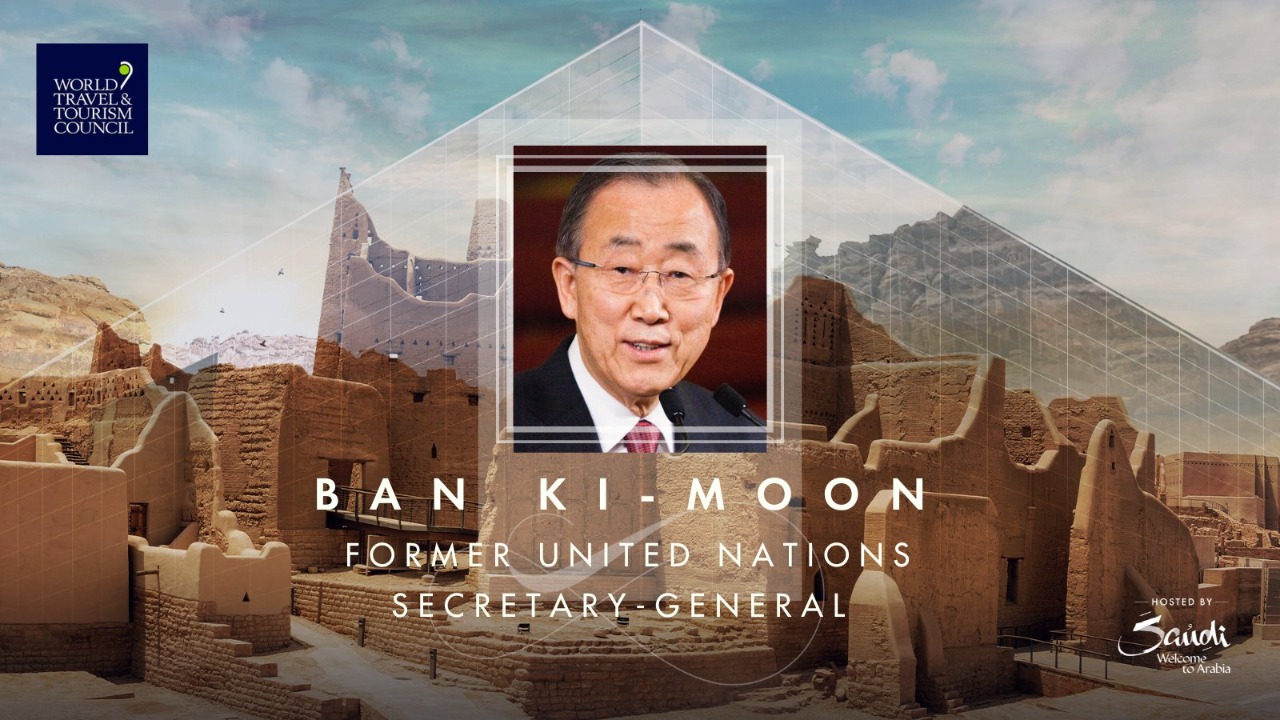 Ban Ki-Moon, ex secretario general de las Naciones Unidas, será el orador principal de la Cumbre Mundial del Turismo, en Arabia Saudita.