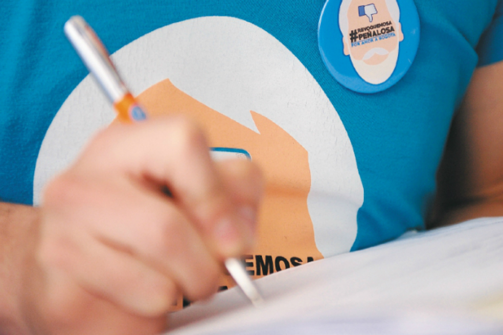 Revocatoria de Peñalosa: listas las firmas, falta la contabilidad